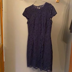 Dark Blue Lace Dress